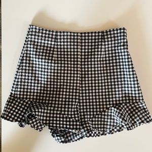 Zara gingham shorts